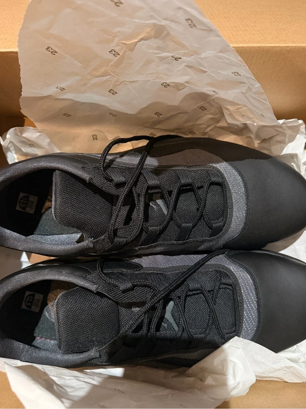 JORDAN Air Men's Black and Gray Athletic Sneakers